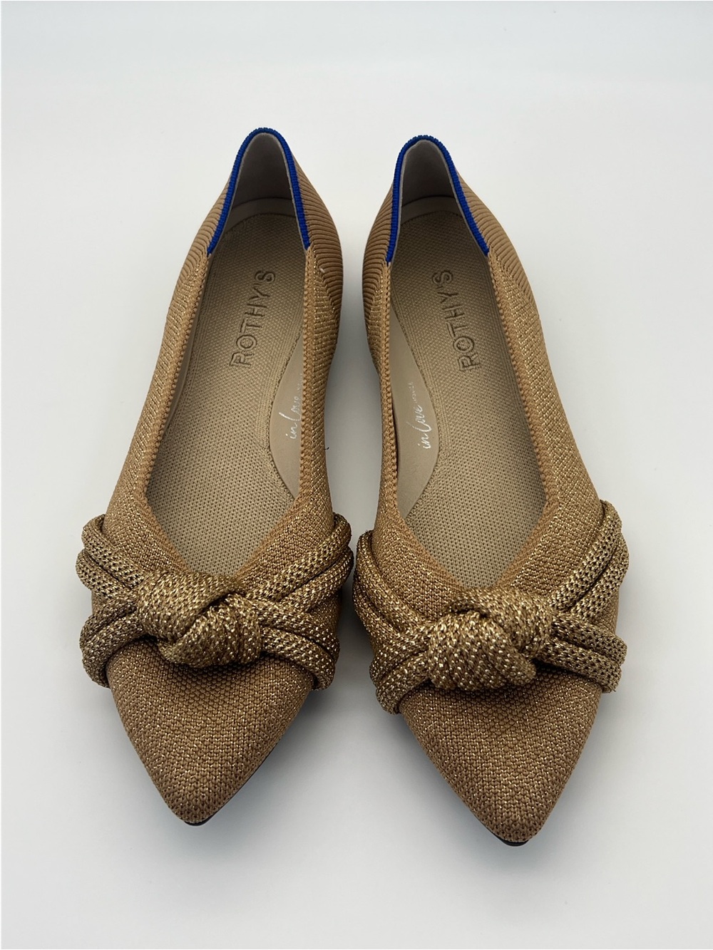 EUC! Rothy's The Knot Point II Goldstone Size 6.5